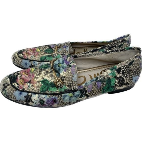 Sam Edelman loafers floral snake print multicolor size 8 - Picture 4 of 8